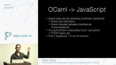 Full-stack OCaml